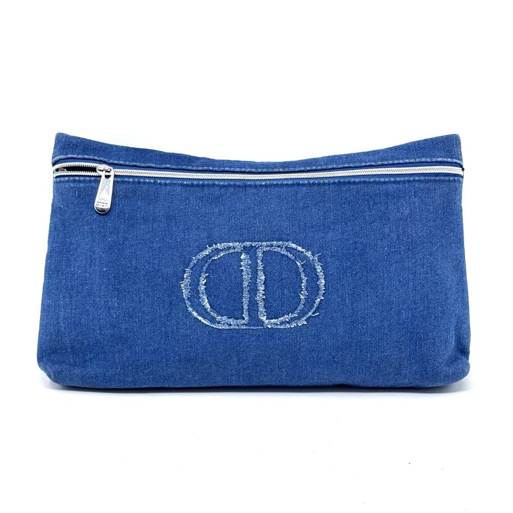 Dior Denim Zipper Pouch